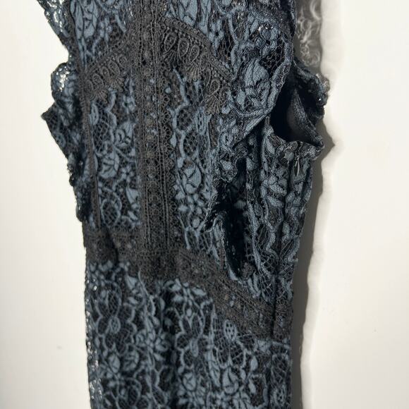 ZARA Lace Holiday Dress Womens Large Special Occasion Wedding Guest Elegant Chic - Picture 6 of 11